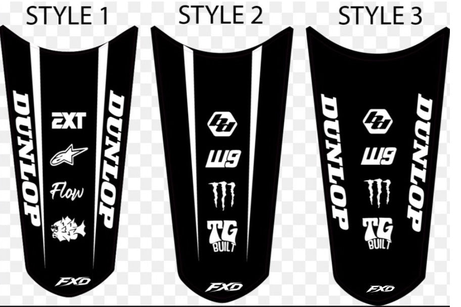 Upgraded tuttio rear fender decal