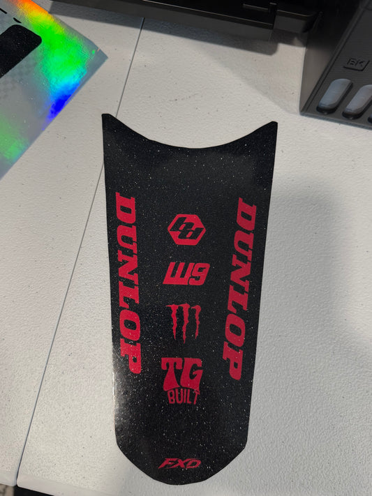 Upgraded tuttio rear fender decal