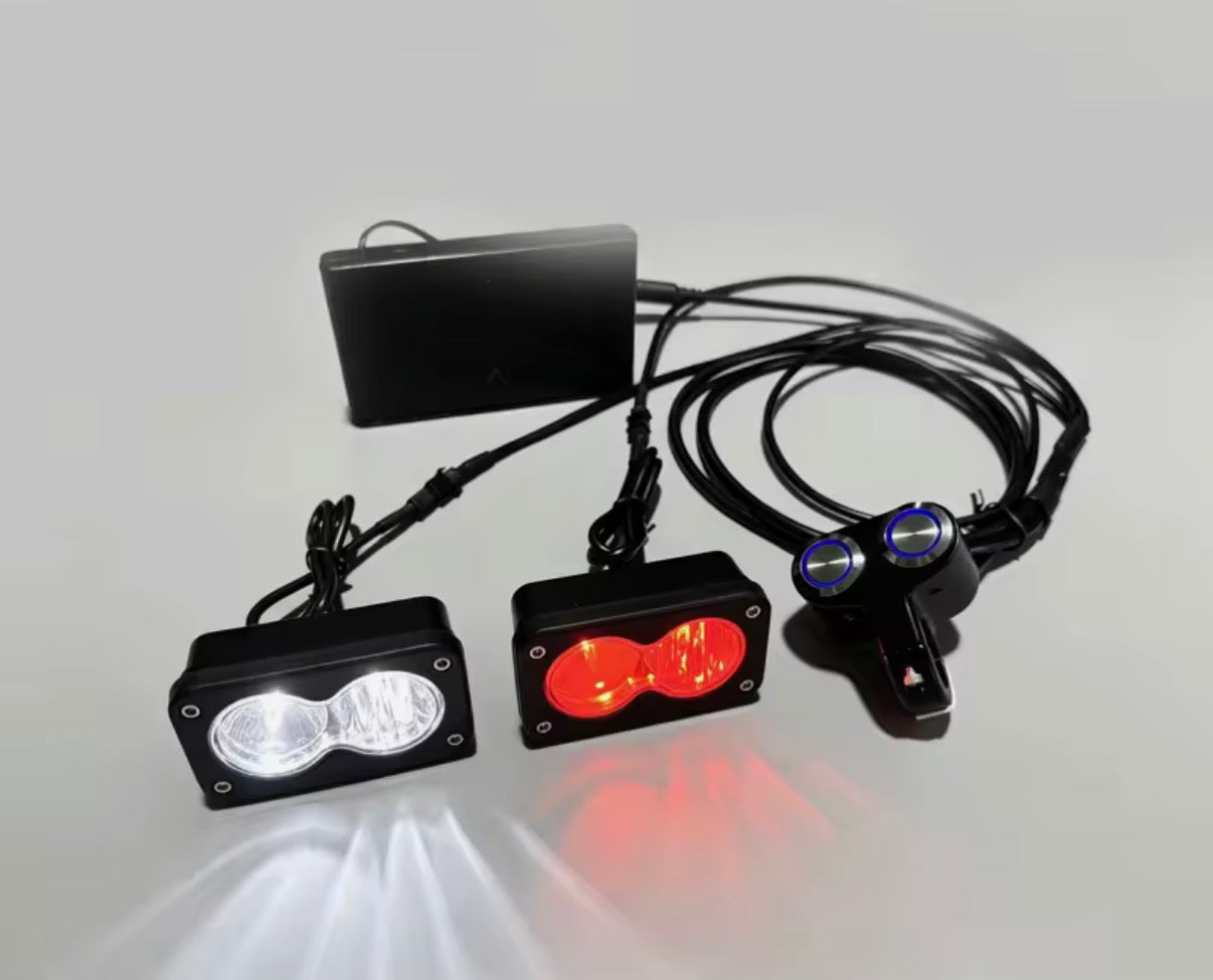 Baja head light and red Baja tail light full kit for any emoto,ebike