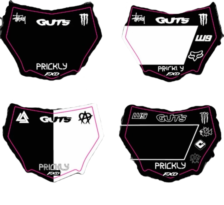 Motocutz plate decal
