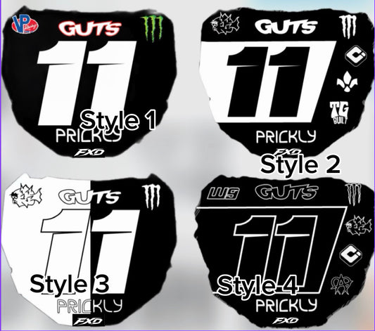 Custom Odi number plate decal